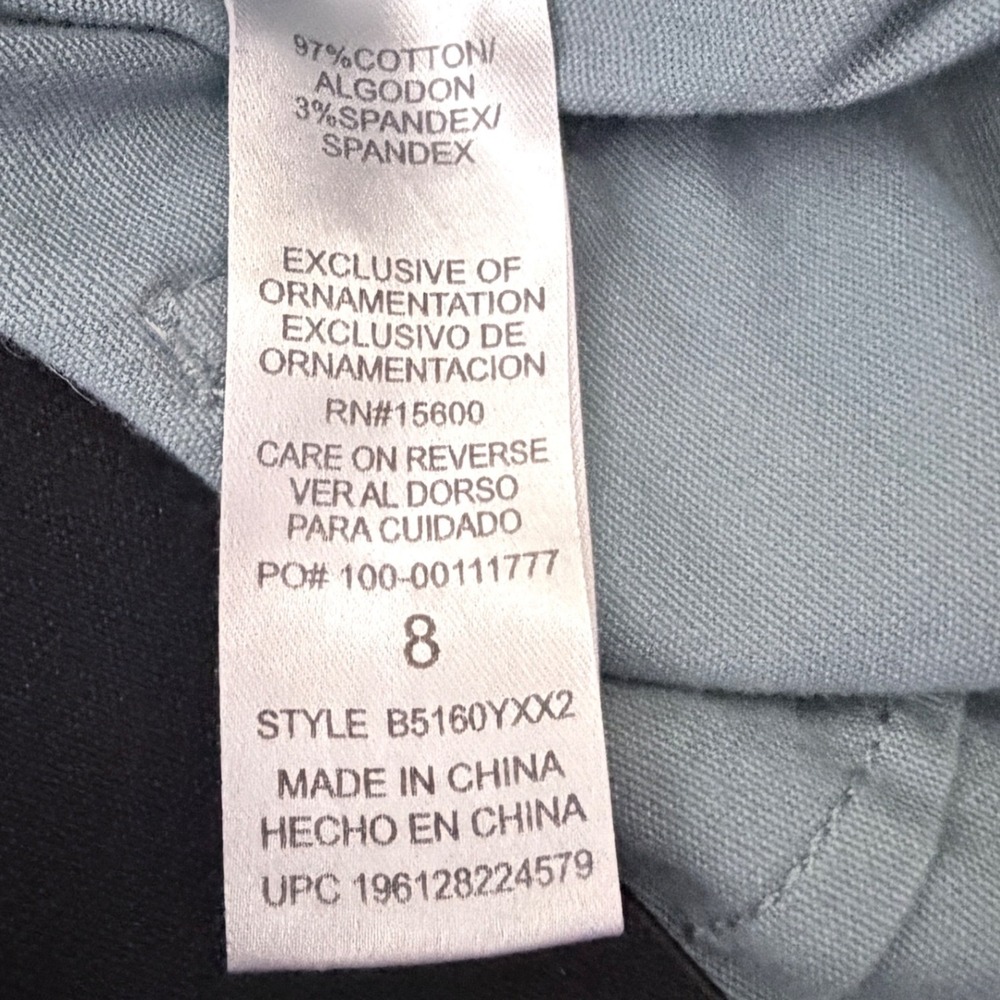 Democracy Ab solution Skirt Women 8 Sage Green Cargo Utility Raw Hem Pockets Y2K - Picture 7 of 8